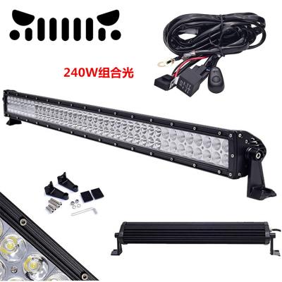 China New Car LED Work Light Modified Dome Light Fits Hummer 80LED 240W Small Strip Light TD-HM240W for sale