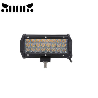 China Car Working 36 Light Beads 72W Working Two Color LED Light Off-Road Vehicle Modified Light Inspection Light Spotlight Whole Car for sale