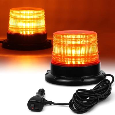 China Automotive LED Engineering Rescue Magnet Roof Blowing Traffic Yellow Light Flash Warning Lights 12-80v All Car for sale