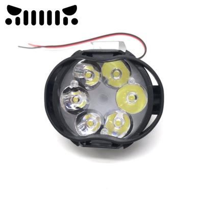 China Motorcycles Headlight Super Bright White 6 LED Working Light Fog Lamp 1500LM LED Scooters Headlamp TD-S6L for sale