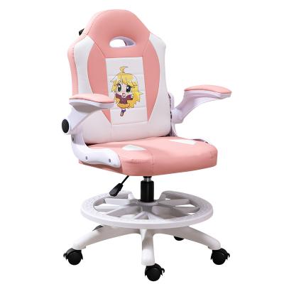 China New Arrival Adjustable (Height) Multi-Color Pink Kids Teenage Computer Gaming Computer Chair Extended Racing Style E-sport Girl Chair for sale