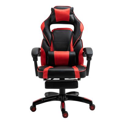 China Factory direct sales adjustable (height) swivel office PC gaming chair with removable head and lumbar pillows for sale