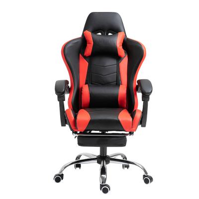 China (Height)High Swivel Adjustable Back Ergonomic PC Computer Gamer Chairs With Footrest Heavy Duty Office Gaming Chair for sale