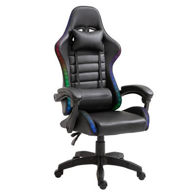 China (Size) New Design Adjustable Gamer RGB Light Gaming Racing Chair With Led Light for sale