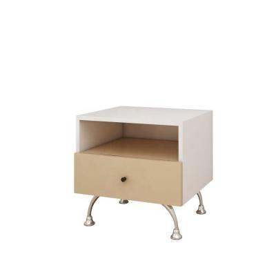 China New Storage Modern White Bedroom Furniture Luxury Modern Wooden Nightstand Nightstand Bedside Table for sale