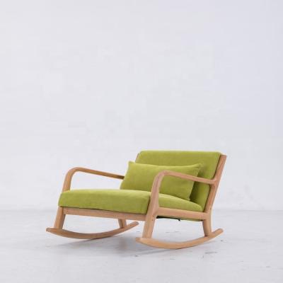 China New Product Leisure Rocking Chair Lingving Room Reclining Wooden Rocking Chairs For Adults for sale