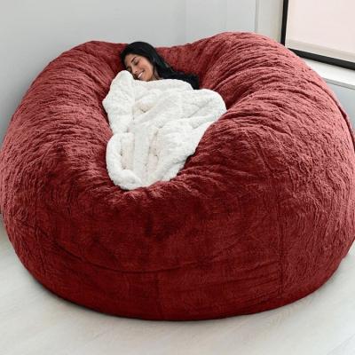 China Giant Spinning Bean Bag Furniture - Dropshipping Large Memory Foam Sofa With Fur Cover Soft Bean Bag Chair for sale