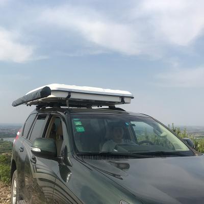 China Straight Tying Type Roof Top Tent With Rain Fly Top Roof Tent For Any Vehicle Hard Shell RTT for sale