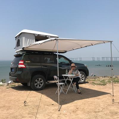 China Tube type tent stake for car camping 4WD offroad hard shell roof top tent with side tent, China wholesale for sale