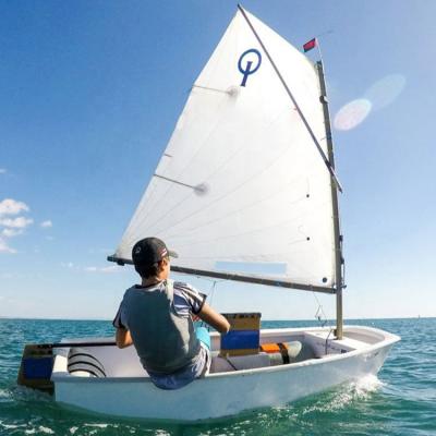 China Fiberglass Sailing Boat Monohull Fiberglass OP for sale