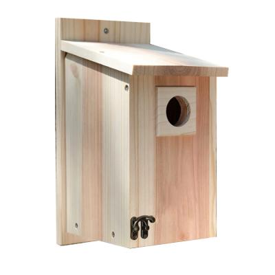 China Custom viable modern unfinished outdoor garden decoration diy wooden bird cage bird house for sale