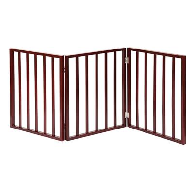 China High Quality Modern Red Expandable Pet Fence Modern Red Expandable Balconies Dogs Foldable Door for sale