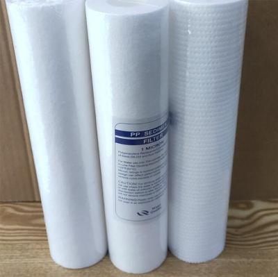 China Hotel Membrane Solutions Universal 1 Micron Whole Water Filter Chamber Replacement Cartridge Sediment Filters For Well Water for sale