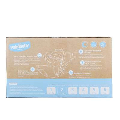 China Biodegradable Baby Diaper Bamboo Fiber Baby Diaper OEM Soft Touch Plain Weave Baby Care Mom Choose for sale