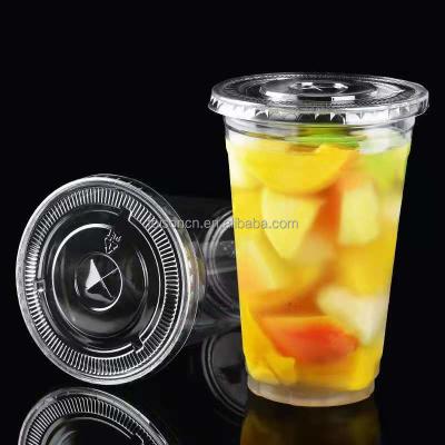 China Eco-friendly PET Plastic Flat Lids Cover for Cold Drink Cup Sample Provided Freely for sale