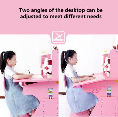 China Modern children study new table 2021 children learning desk bookcase and chair set desk combination can lift single healthy boys and girls for sale