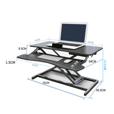 China Adjustable Height Sit Stand Up Computer Table (Height) Standing Desk Converter for sale