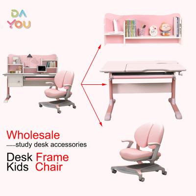 China Adjust the size study table wholesale and chair color size can be customized children chair children table accessories children table frame for sale