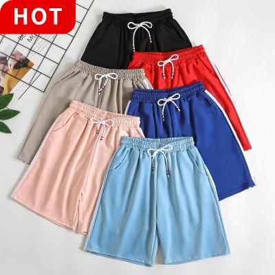 China Fitness Gym Sports Jogger Polyester Summer Breathable Loose Black Shorts For Women for sale