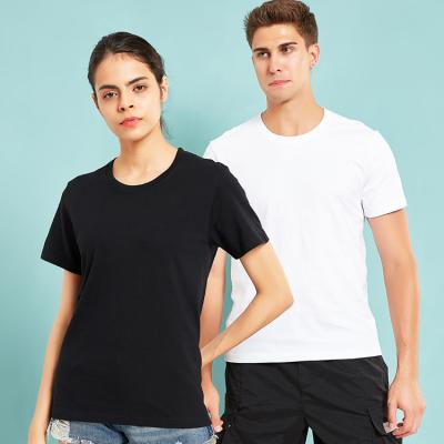 China Wholesale QUICK DRY Cotton Couples Plain Short Men's Casual White White Sleeve T-Shirts Unisex T-Shirts for sale