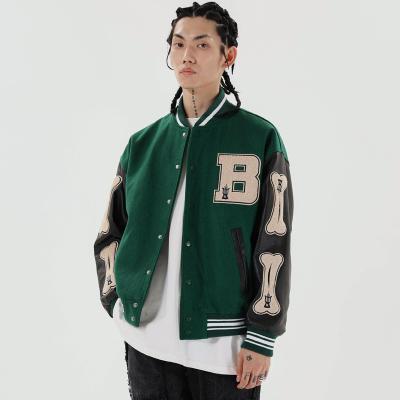 China Outdoor Streetwear Men's Veste Chamarras Letterman Sports Baseball Breathable Baseball Jacket Chaqueta For Men for sale