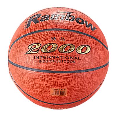 China Basketball training and pratice official size and weight bonded PU laminated leather basketball for training for sale