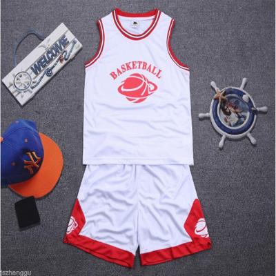 China Latest Design 2017 2018 Basketball Antibacterial Custom Reversible Jersey Basketball Uniform Set for sale