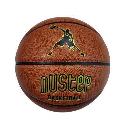 China Leather Microfiber Basketball Game Leather Training Ball for sale