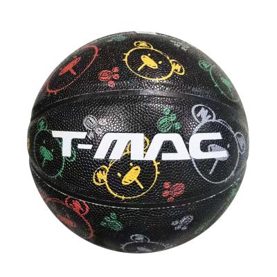 China Customized Basketball Fashion Drawing Basketball Match Own Logo Art Hygroscopic Leather Size 7 600-650g Basketball Match Ball Offical for sale