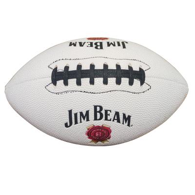 China Football Training Custom Print Logo Composite Leather Official Size American Football PU for sale