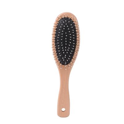 China Private label needles bamboo steel wood waterproof wig brushes detangler wig packaging custom brush for sale