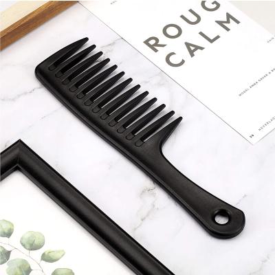 China Creative Art Wide Tooth Detangling Hair Brush Palette Hair Comb Care Home Handle Comb Best Styling Comb For Long Hair for sale