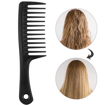 China Home Creative Wide Tooth Art Hair Comb Salon Shampoo Comb Wide Tooth Detangle Comb For Long Thick Curly Hair for sale