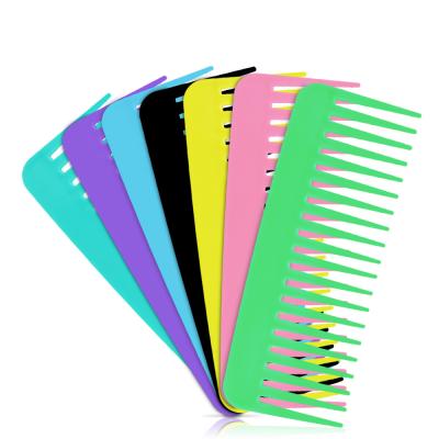 China Creative Home Art Daily Use For Hair Comb Wide Tooth Hair Comb Brush For Curly Wet Dry Hair for sale