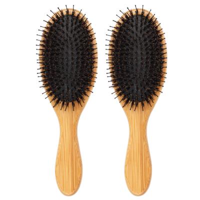 China Cushion Supply Eco Friendly Private Label Hair Brush Manufacturers Bamboo Paddle Hairbrush For Women for sale