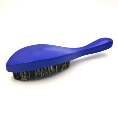 China Professional Curved Wooden Cushion Handle 100%boar Stiffen Low MOQ Logo 360 Soft Custom Wave Brush for sale