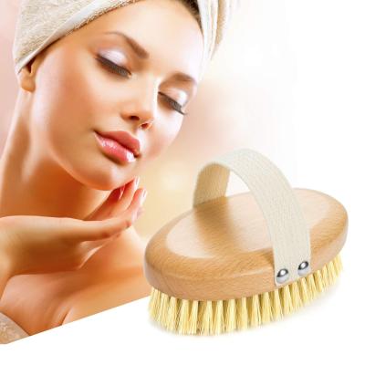 China Sisal bristles Customized Logo Grip body brush sisal bristle body brush High Quality Bath Brush for sale