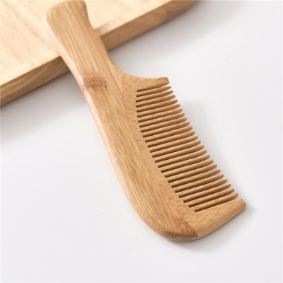 China Natural Wooden Bamboo Brush Hair Comb with Wooden Bristle Massage Scalp Comb and Peach Wooden Beard Comb for Men and Women for sale