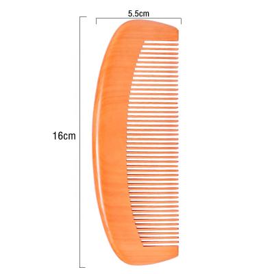 China Wholesale Wooden Hair Comb Beard Hair Comb And Peach Scalp Massager Bamboo Brush Hair Comb for sale