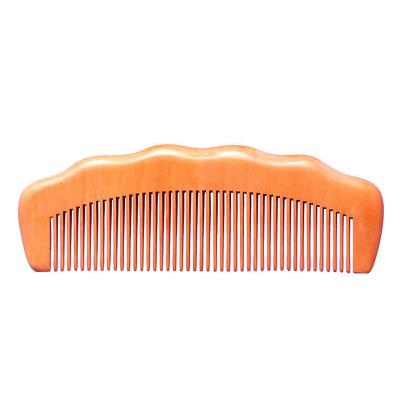 China Custom Wooden Bamboo Brush Comb Natural Wood Hair Comb Massage Head Scalp Comb and Peach Beard Comb for sale