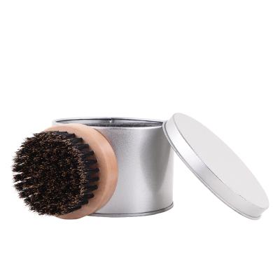 China Round Oval Beard Brush Custom Men's Round Beard Brush Logo Making Custom Shaving Brush for sale