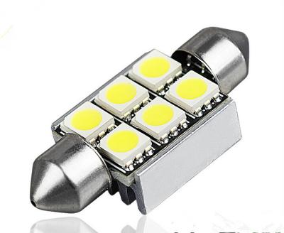 China DC 12V Double pointed car reading 6pcs SMD 5050 light sliver color 180degree car lamp for sale