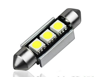 China Non-polar LED5050 canbus car reading light high light double pointed 3 LED chip lamp for sale