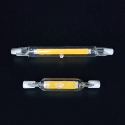 China LED R7S Glass Tube 118mm 78mm dimmable Instead of halogen lamp cob 220V 230V Energy saving powerful R7S led bulb 15W 30W for sale