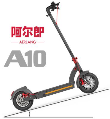 China Aerlang A10 2 Wheel Long Range Unisex Height 500w 48v Speed ​​500w 48v Folding Electric Scooters 25km For Adult for sale