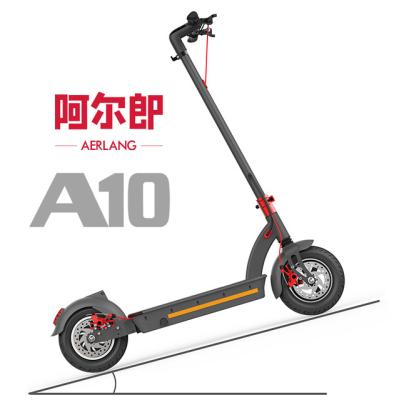 China Aerlang A10 10 inch unisex tire foldable e-scooter electric kick scooters for adult for sale