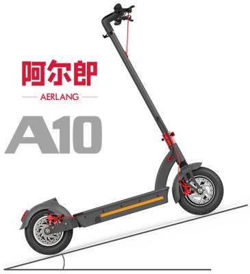 China Aerlang A10 48v 36v Battery Power Unisex High Speed ​​Eu UK Warehouse Foldable Off Road Best Electric Scooters For Adults for sale