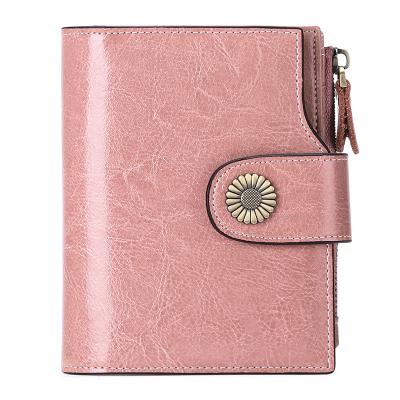 China Wholesale Custom Solid Multicolor Outdoor High Quality Cryptos Women Men Bifold Genuine Leather Key Wallets for sale