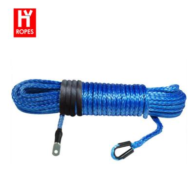 China ATV/UTV HYropes uhmwpe synthetic winch rope, synthetic winch rope with two, wholesale winch rope for sale