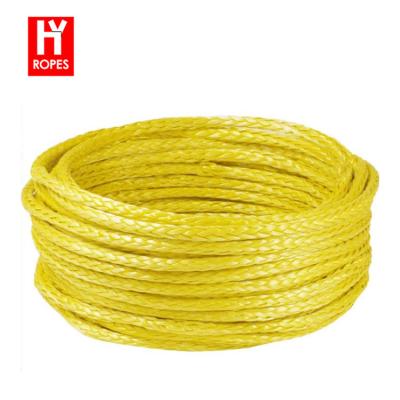 China ATV/UTV HYropes low price 200m rope winch, new style winch rope yellow, uhmwpe winch rope sk75 for sale